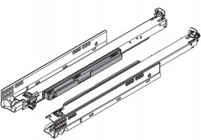BLUM 760H3800T Movento, celovýsuv 380mm/40kg, Tip-on