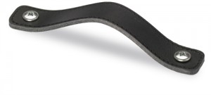 HETTICH 9071841 Úchytka NICA kožená/126/96 mm černá kůže
