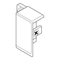 BLUM ZIF.3010 Metabox, čelní příchyt vnitřní zásuvky N, bílá, levá