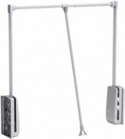 StrongWire sklopná šatní tyč, 685-940mm, stříbrná/alu
