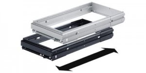 HETTICH 1084130 rám na závěsné složky s nastavitelnou šířkou, černý,1032-1204 mm