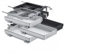 HETTICH 20711 kontejner sada 392/530 mm hliník
