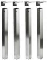 HETTICH 9078475 AFIO stolová noha čtvercová 700/60x60 mm nerez