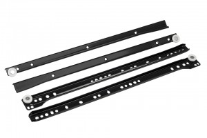 FGV kolečkový výsuv, 550mm/25kg, černá