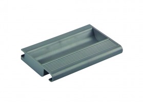 StrongBox úchytka, vnitřní zásuvka, H204, kulatý reling, šedá