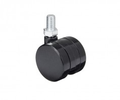 StrongCastors kolečko 40mm s čepem M10 černá
