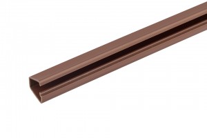 StrongLumio Elektroinstalační lišta 12x7mm samolepící, imitace dřeva tmavá, 2m