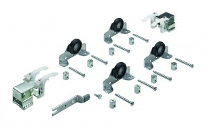 HETTICH 45076 TopLine 1 posuvné dveře sada pro 2 křídla