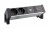 BACHMANN 937.134 Desk 2, alu black, 2x230V, 2x USB-A nabíjecí