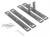 StrongWire držák čela pro potravinovou skříň, 200mm