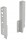 HETTICH 9121844 Arcitech příchytka zad 186 P stříbrná